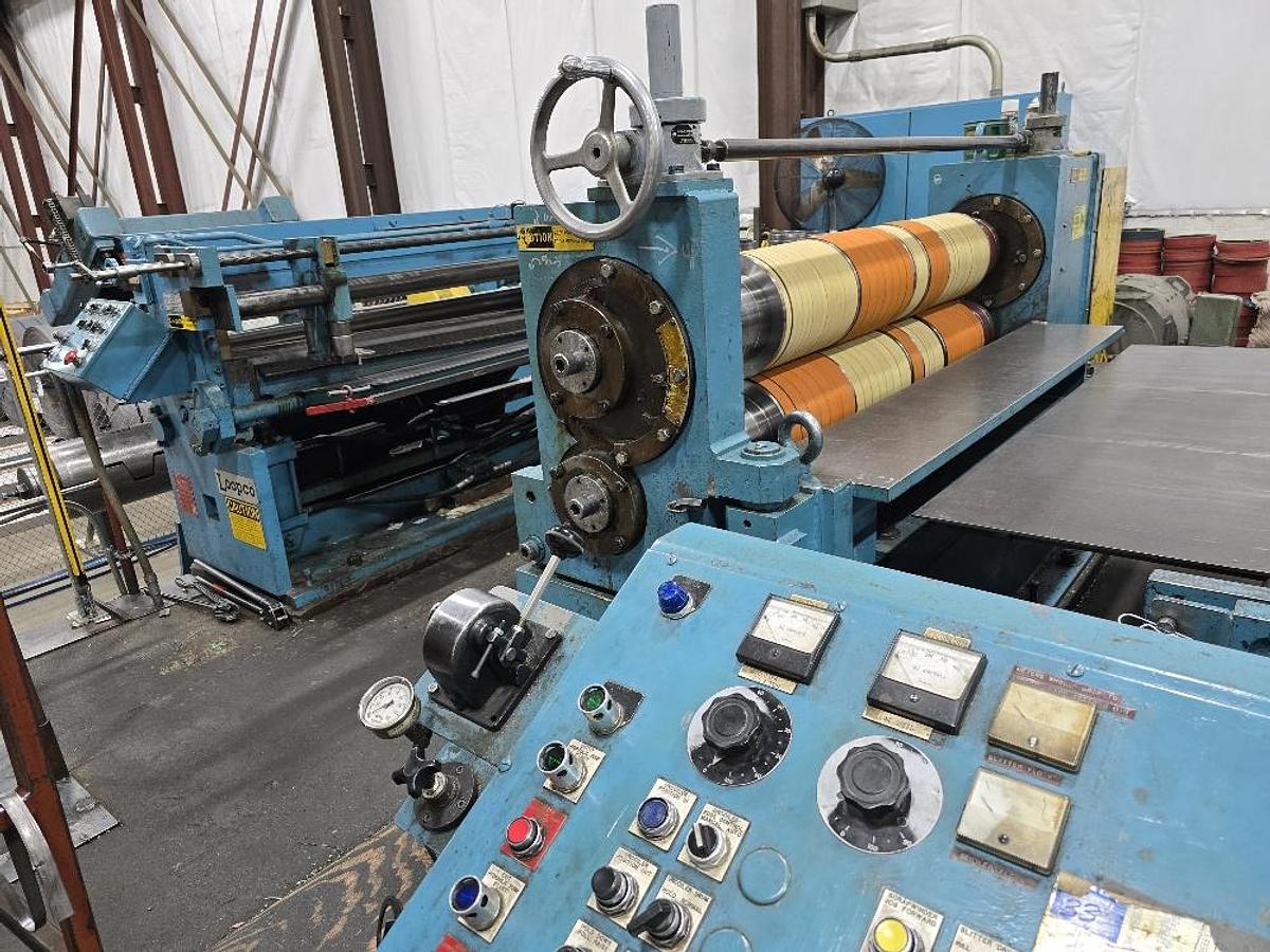 Used 72” X 50,000 Lb Loopco Slitting Line