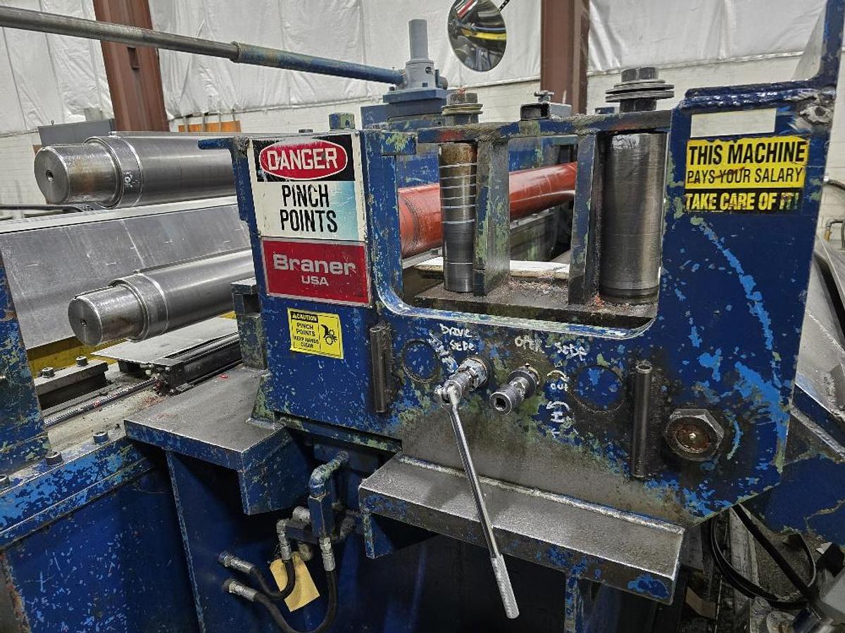 Used 60” X 50,000 Lb Braner Slitting Line