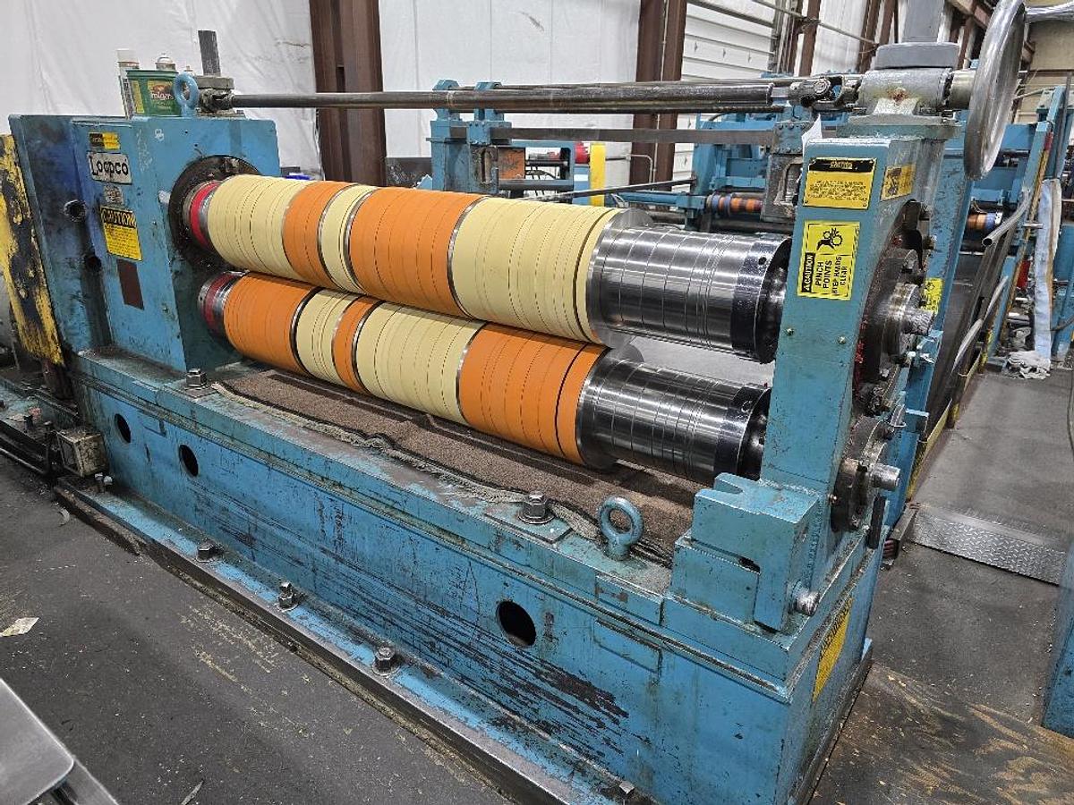 Used 72” X 50,000 Lb Loopco Slitting Line