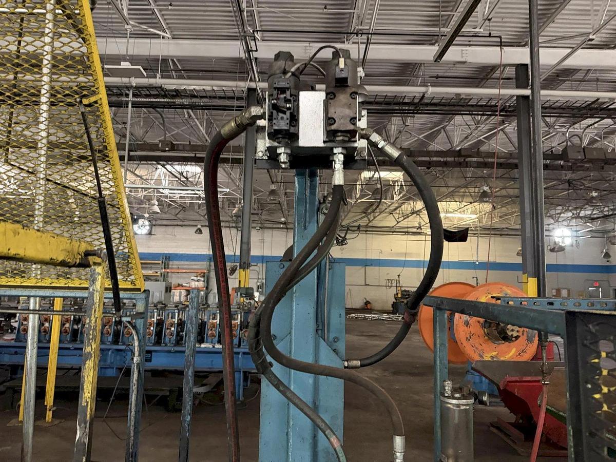 Used 12 Stand x 2" Arbor x 12" Roll Space Bradbury Stud Mill / Roll Forming Line