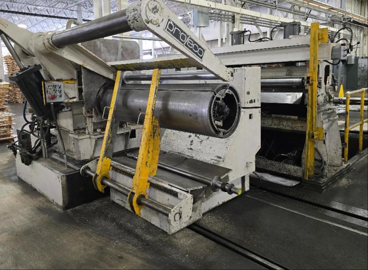 Used 54" x .015 - .125 x 30,000 Lbs. Pro-Eco/Loopco Slitting Line
