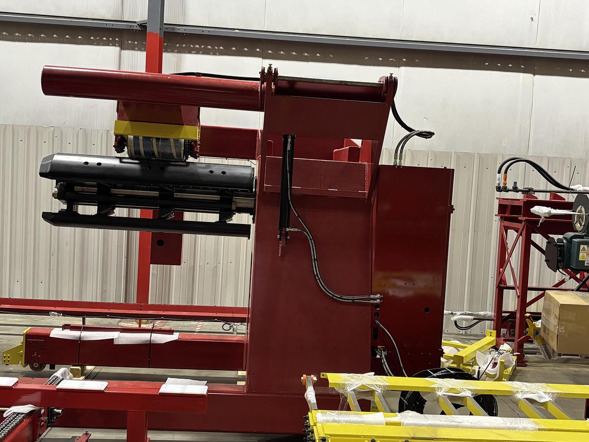 Used 63” X 0.079” Red Bud Cut-to-Length Line