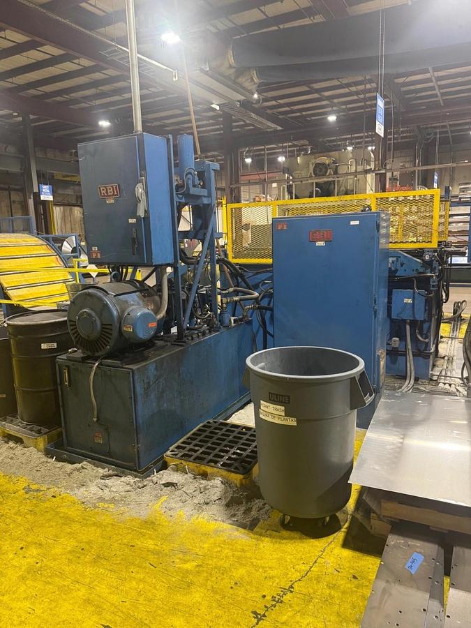 Used 60” x .075” x 50,000 Lb. Red Bud Cut To Length Line