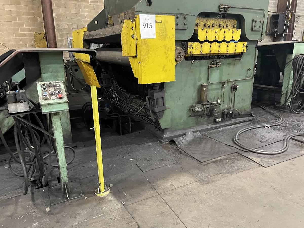 Used 72" x 1/2" x 44,000lb Bradbury/Paxson Cut-To-Length Line