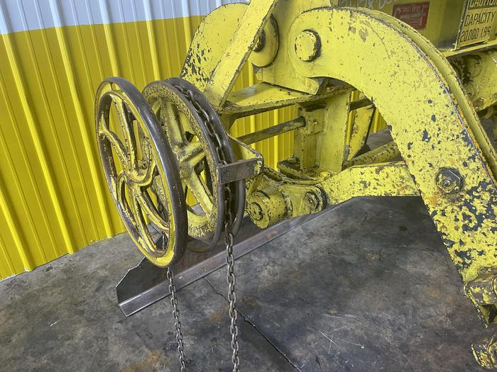 Used 20,000 LB X 84" X 32" TO 62" WIDE CF CULLEN FRIESTEDT ADJUSTABLE PARALLELOGRAM SHEET LIFTER
