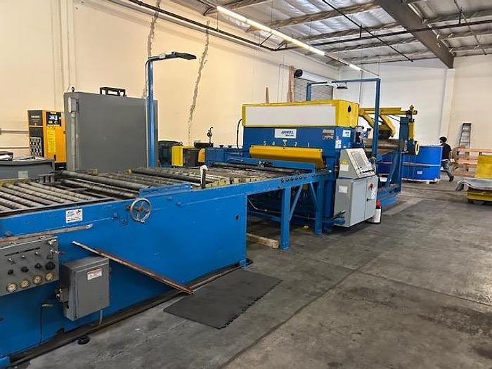Used 60" Herr-Voss / Rowe Corrective Leveler Cut-To-Length Line