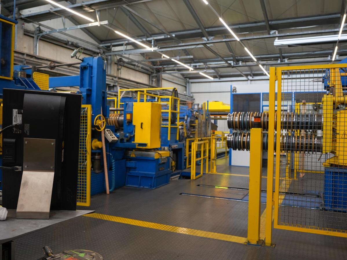 Used 65” x .098” Stainless Steel Slitting Line