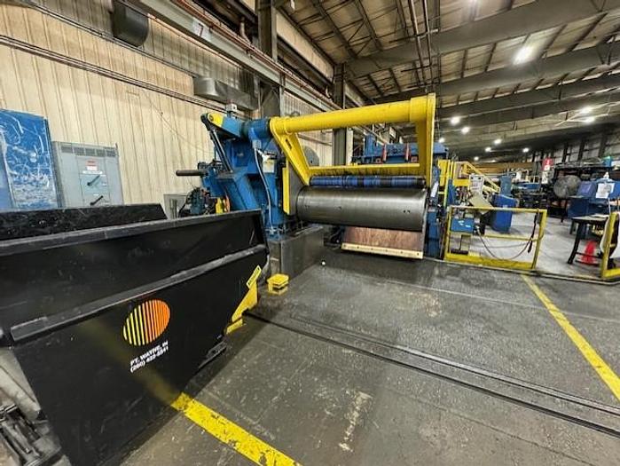 Used 60" x .250" x 50,000lbs Pro Eco Slitting Line