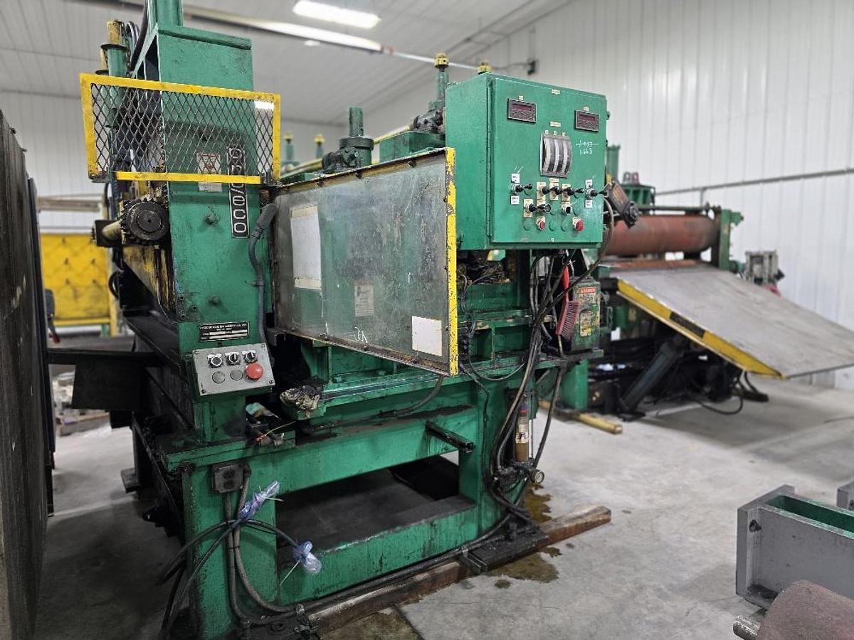 Used 60” x 0.250” x 50,000 lb Pro-Eco Slitting Line