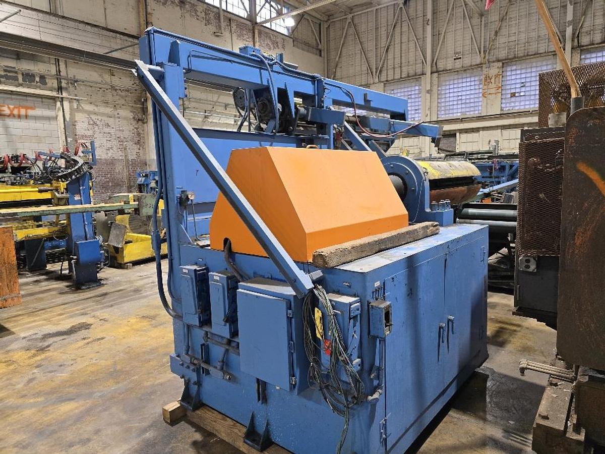 Used 56” x 30,000 Lbs. Rowe Uncoiler