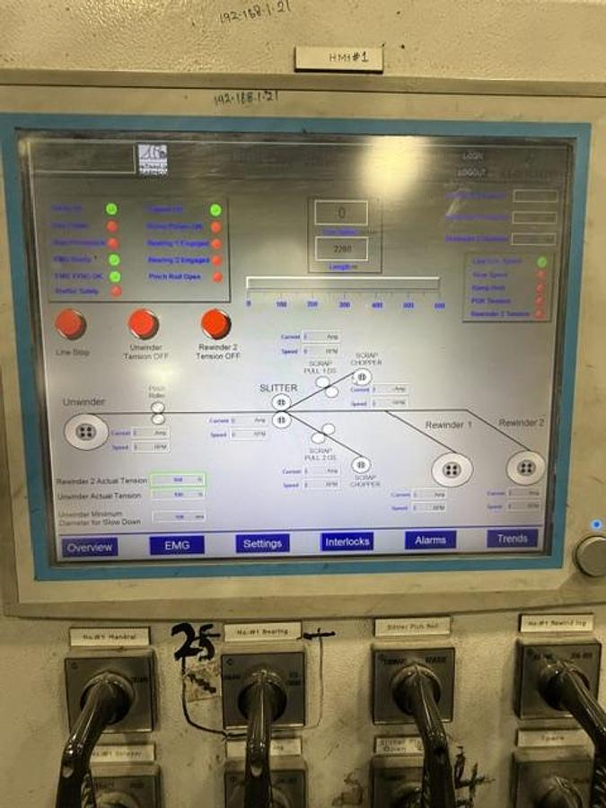 Used 72” x 0.050” x 22,000# Stamco Aluminum Slitting Line