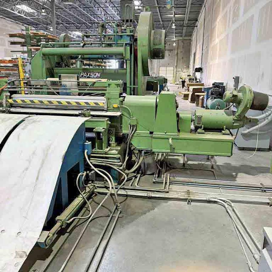 Used 60” x 0.135” x 40,000 Lbs Paxson Cut To Length Line