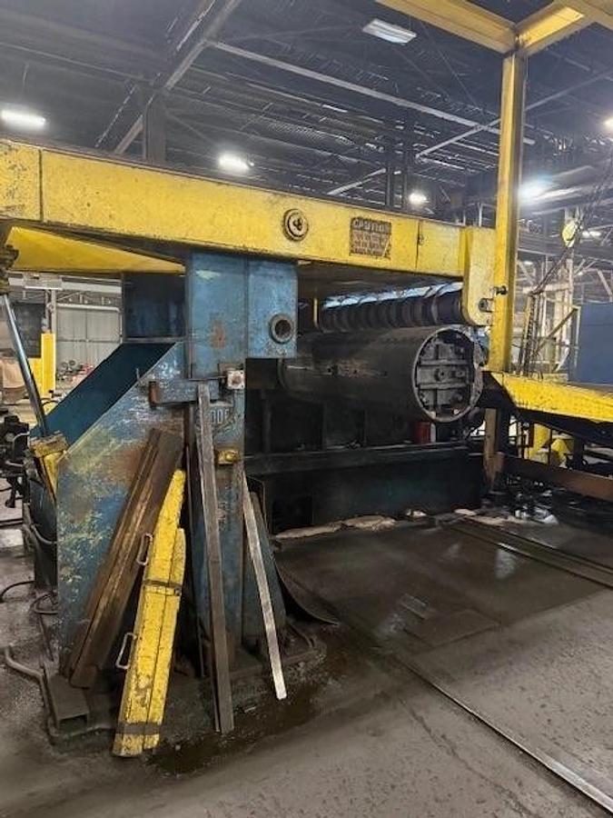 Used 60" x 1/2" x 60,000Lb Braner/Yoder Slitting Line