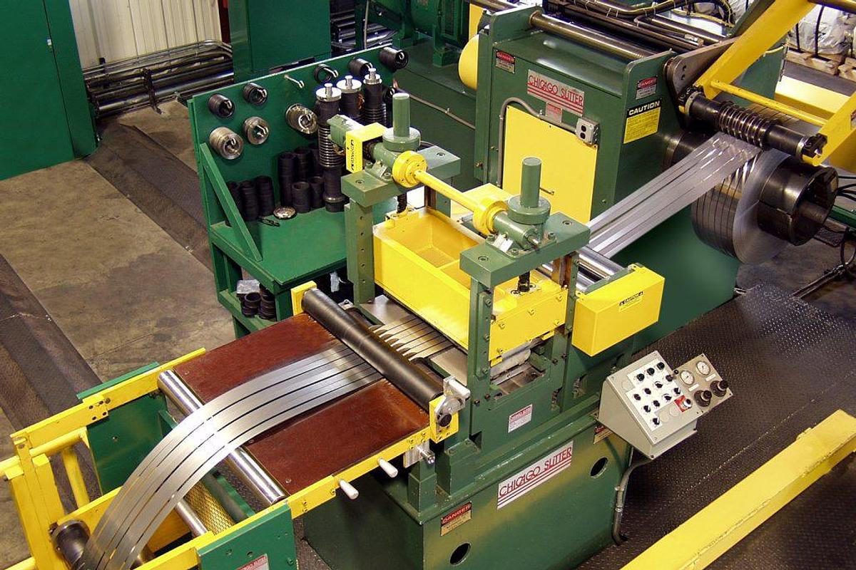 Used 48” x .006" - .044" x 40,000 Lbs. Chicago Slitter Slitting Line