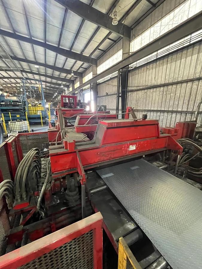 Used 75" x .312" x 80,000# Red Bud Stretcher Leveler Cut to Length Line