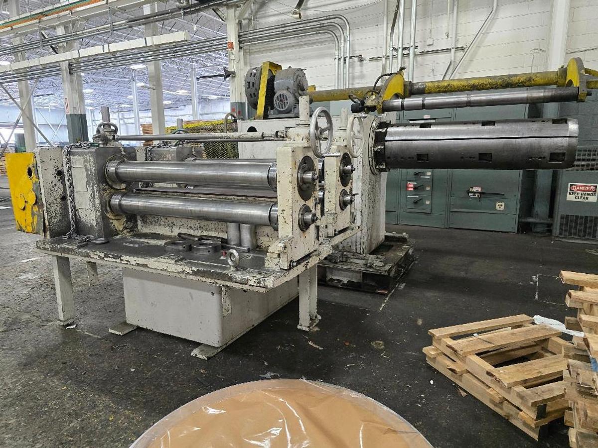 Used 54" x .015 - .125 x 30,000 Lbs. Pro-Eco/Loopco Slitting Line