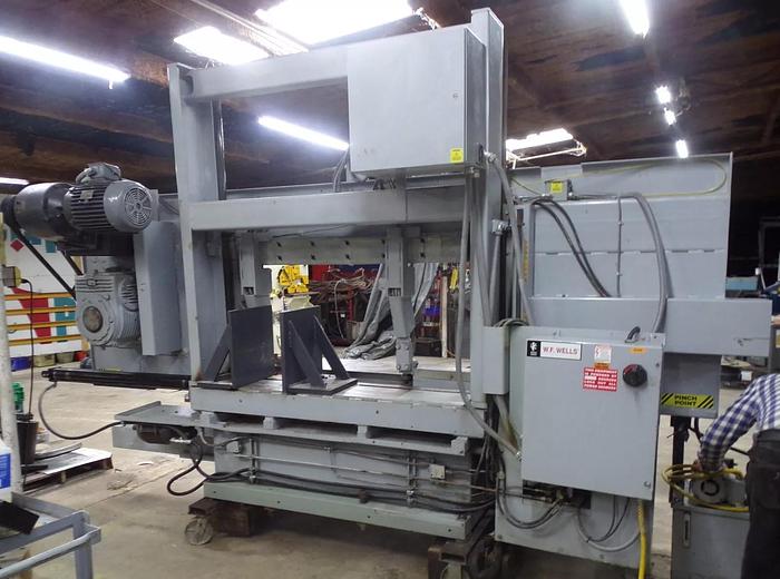 Used WF Wells B-25-2 Horizontal Bandsaw 25" x 40" capacity