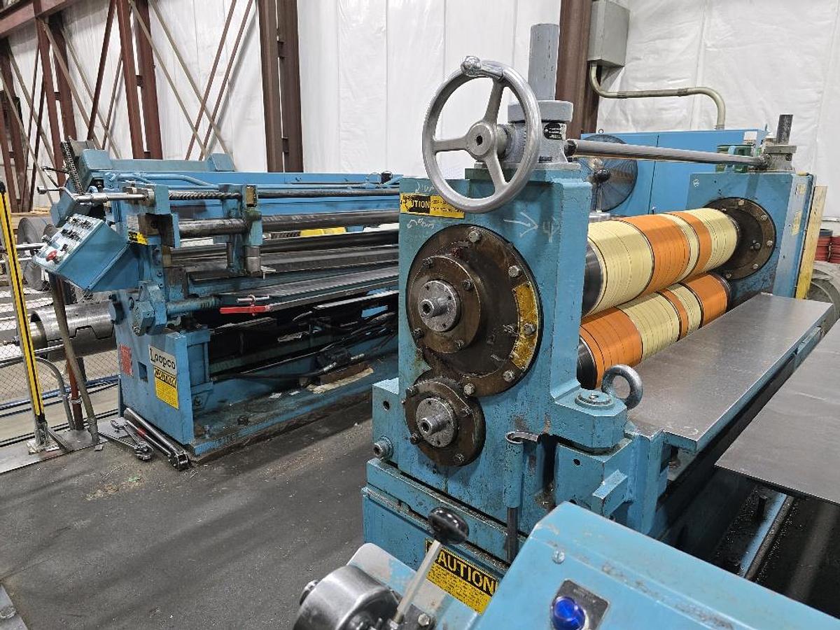 Used 72” X 50,000 Lb Loopco Slitting Line