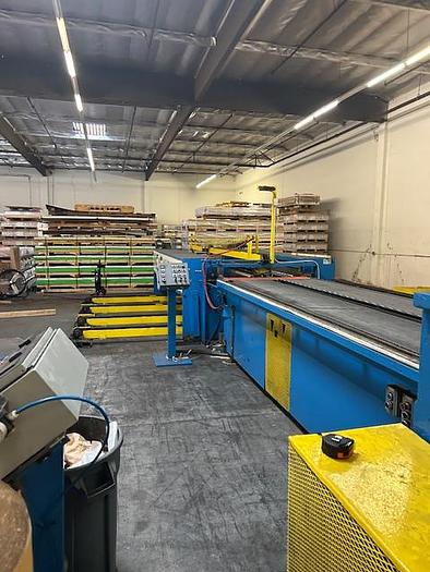 Used 60" Herr-Voss / Rowe Corrective Leveler Cut-To-Length Line