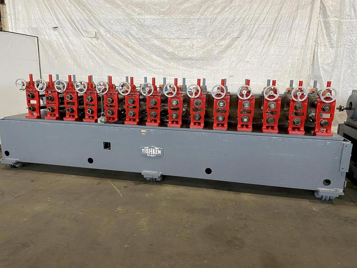 Used 22/24 Stand x 3.5” x 21” Tishken Model 24HW-S-3-1/2 Rollformer, New 1999