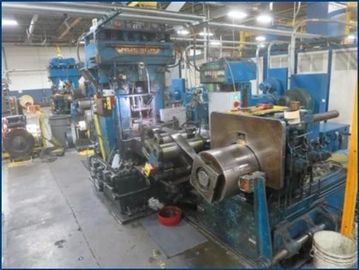 Used 2.5" (63.5mm) x 8" (203mm) x 10" (254mm) RUESCH 4-HI ROLLING MILL
