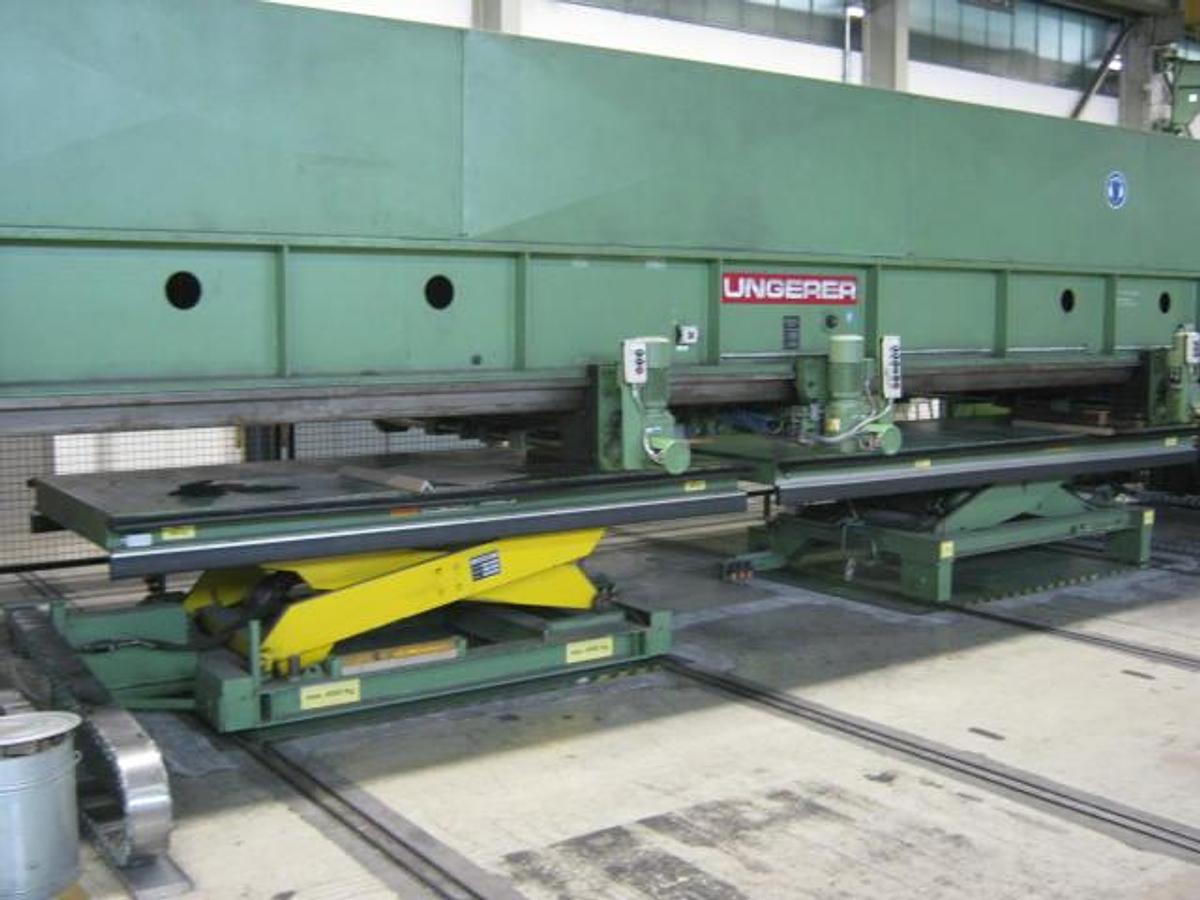 Used 50” x .040” George/Ungerer Grinding, Brushing & Cut To Length Line