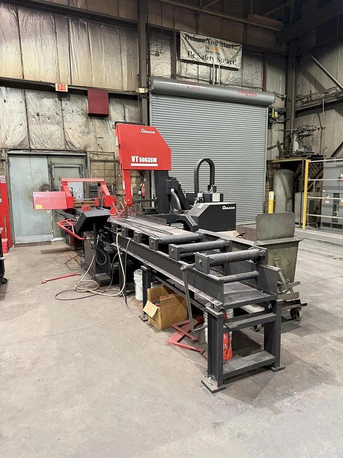 Used 20” x 24” Amada VT-5063SW CNC Vertical Tilt-Frame Bandsaw