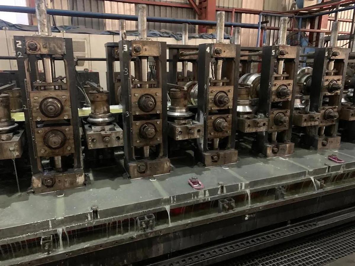 Used 100 mm x 100mm VAI / SEUTHE Direct Forming Tube Welding Line