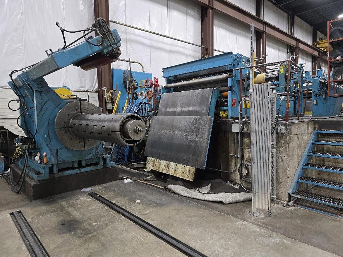 Used 72” X 50,000 Lb Loopco Slitting Line