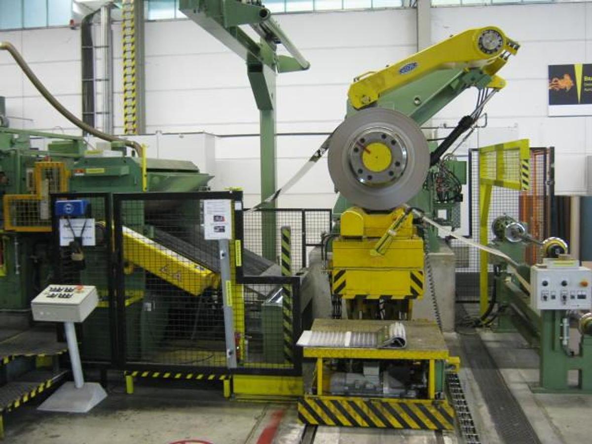 Used 50” x .040” George/Ungerer Grinding, Brushing & Cut To Length Line