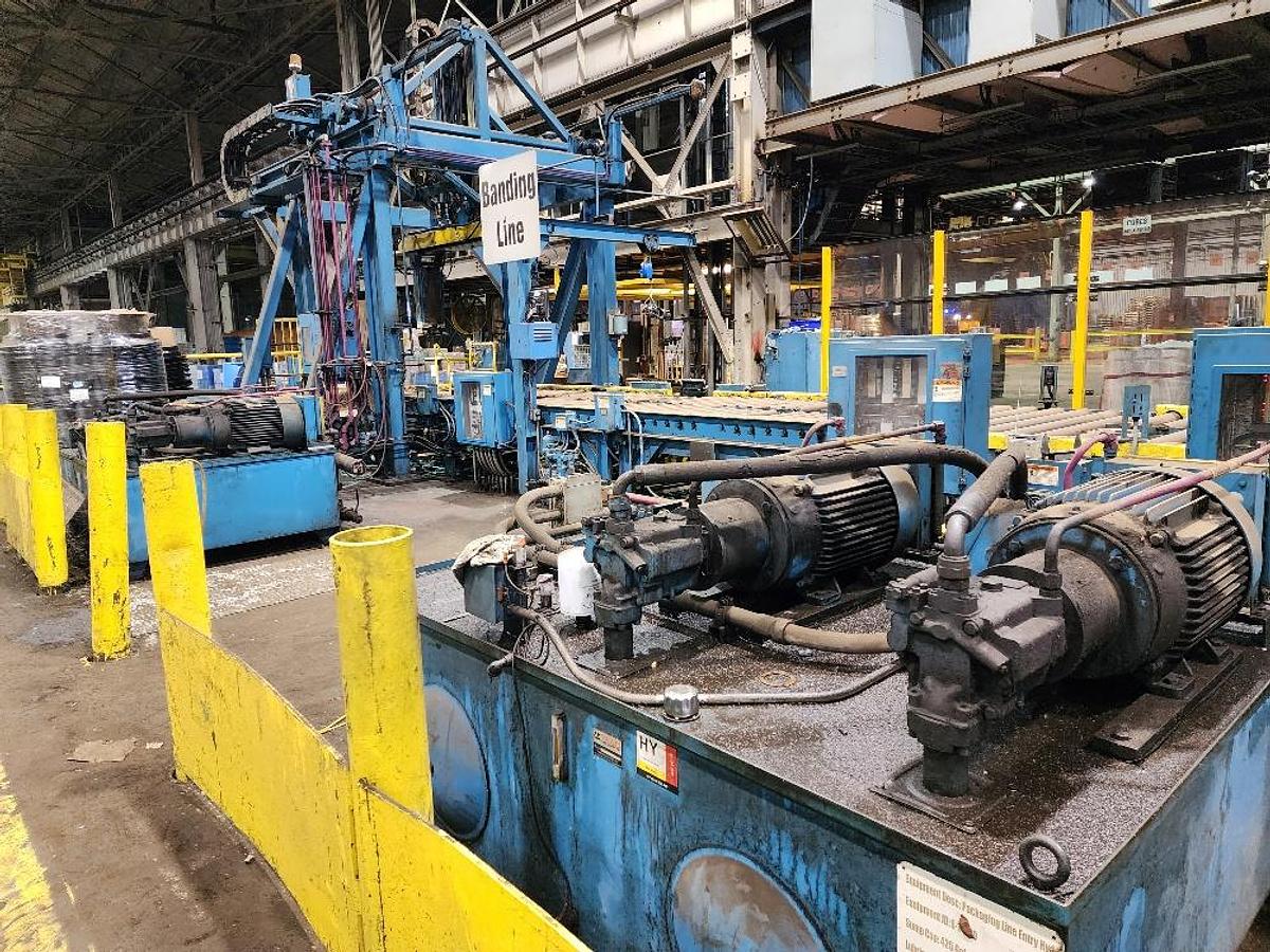 Used 72" OD x 10,000 Lbs. Stamco Banding Line