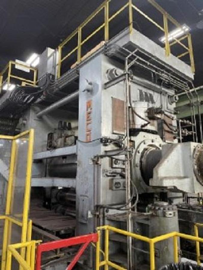 Used 96" x 0.500" x 90,000 Lb. Meco / Bradbury Temper Mill & Cut-to-Length Line