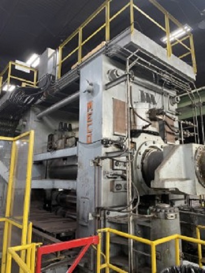 Used 96" x 0.500" x 90,000 Lb. Meco / Bradbury Temper Mill & Cut-to-Length Line