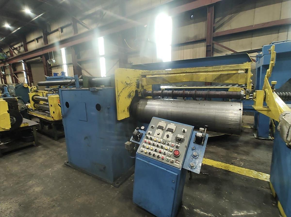 Used Loopco Model 160 Slitting Line, 7-1/2” Arbors, 1,500 FPM