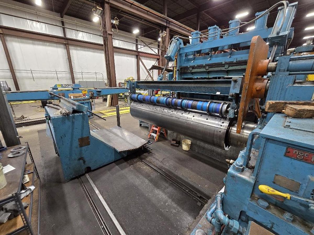 Used 72” X 50,000 Lb Loopco Slitting Line