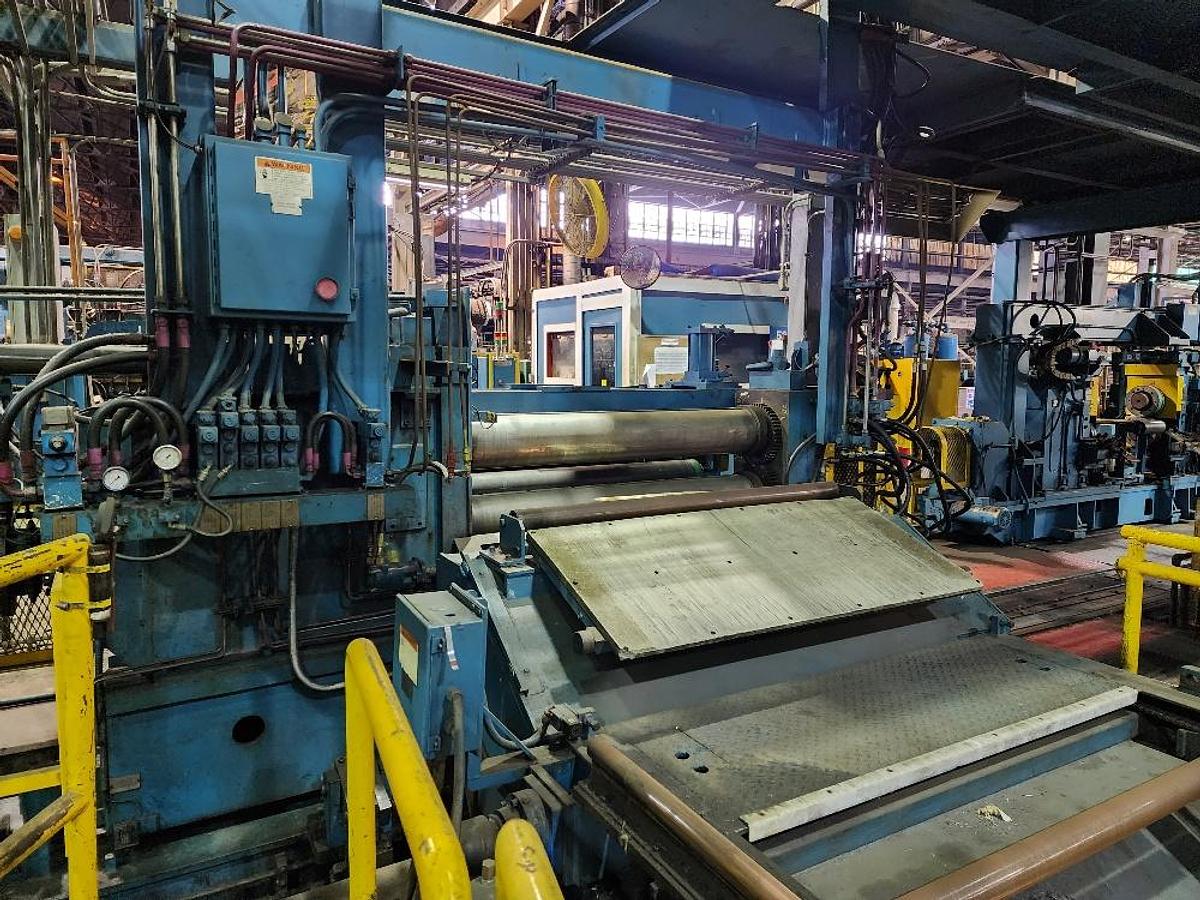 Used 52” x .100” x 35,000 Lb. Stamco Double-Loop Slitting Line