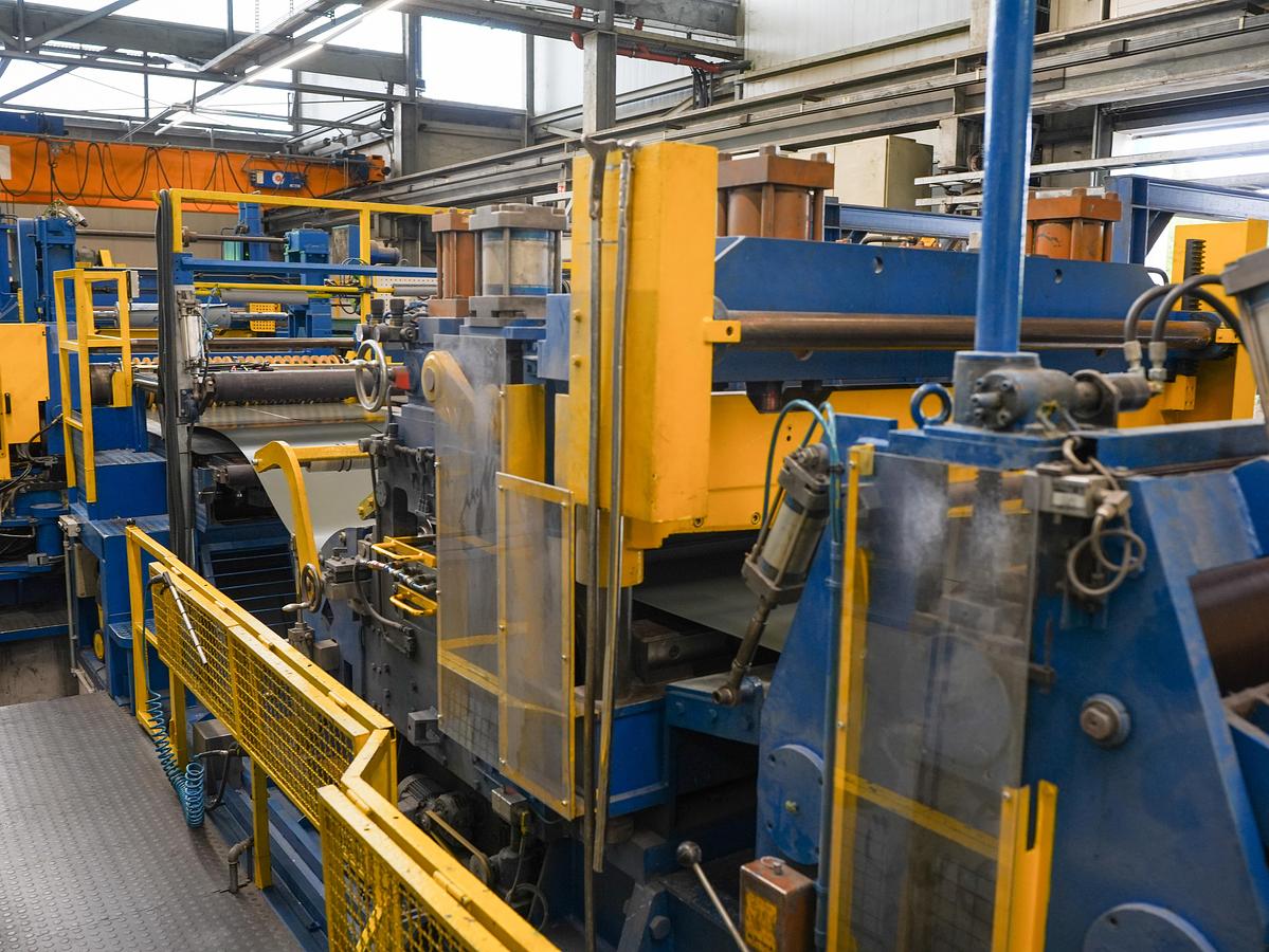 Used 65” x .098” Stainless Steel Slitting Line
