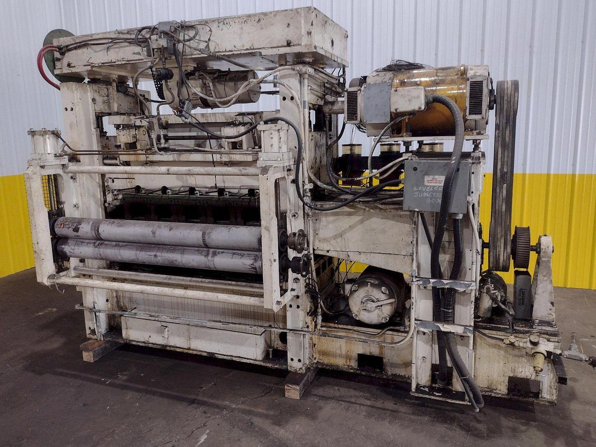 Used 60" WIDE X .064" MAUST MODEL #60x1-1/4 17-ROLL 6-HIGH BACKED UP PRECISION LEVELER