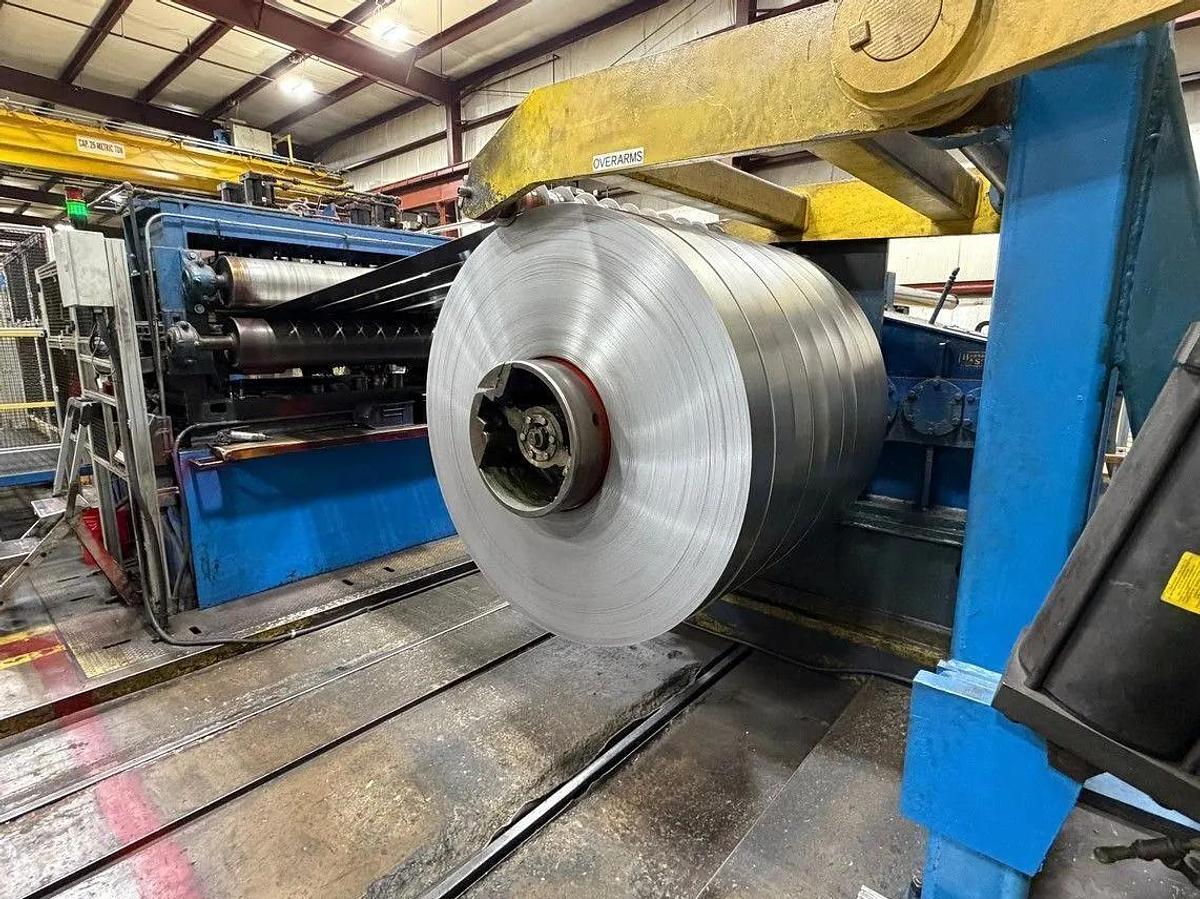 Used 54” x 0.187” x 40,000# Loopco Slitting Line