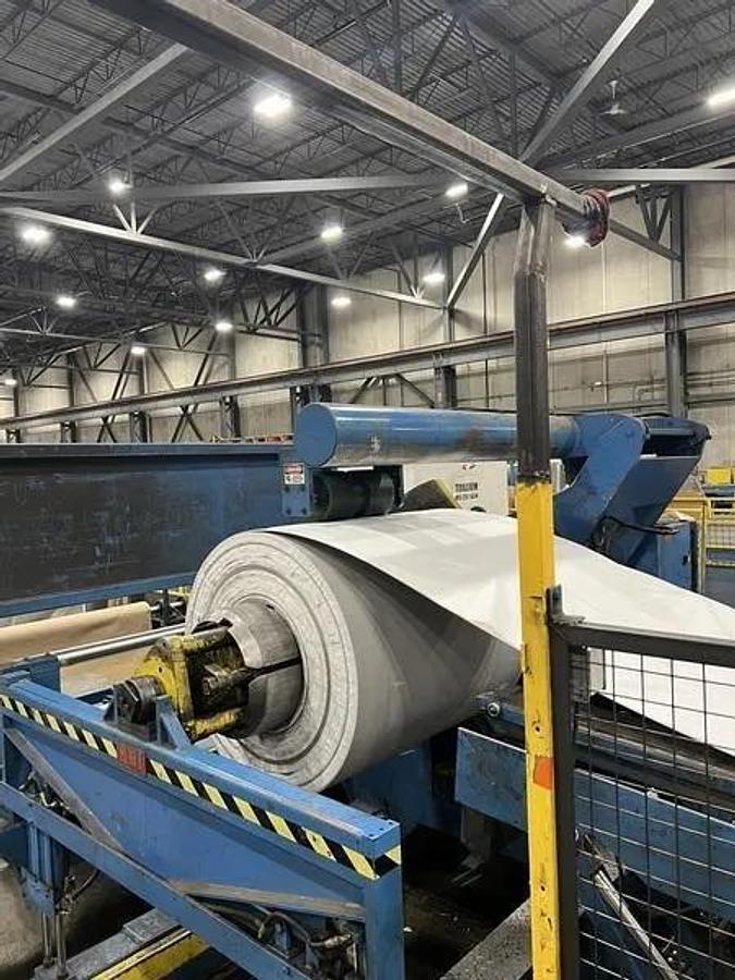 Used 60” x .135” x 80,000 Lbs Red Bud Multiblanking Line With Three 5HI Cassettes