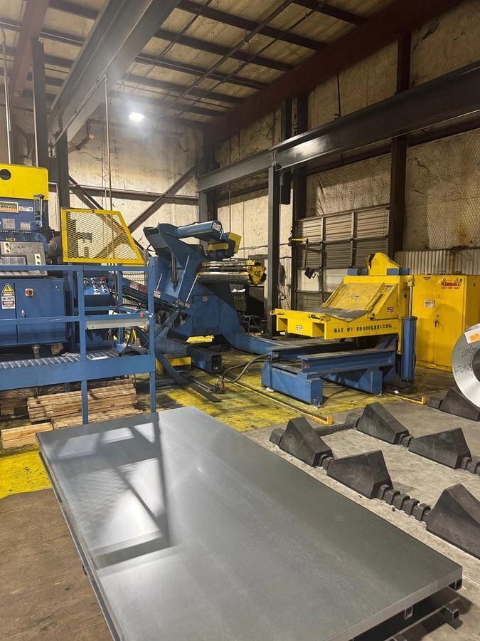 Used 60” x .075” x 50,000 Lb. Red Bud Cut To Length Line