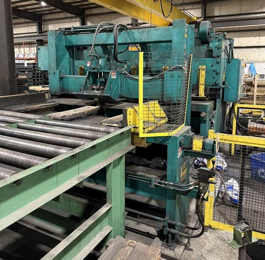 Used 74" x 0.375" x 60,000 Lb Herr Voss Cut To Length Line