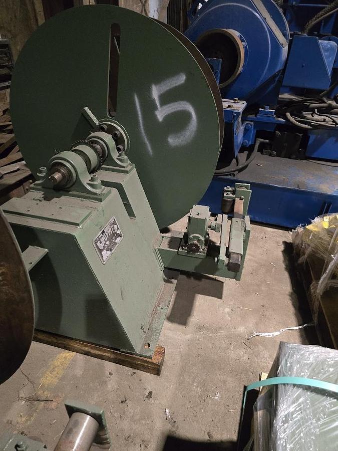 Used 12” Wide Scrap Winder With Oscillation Eye