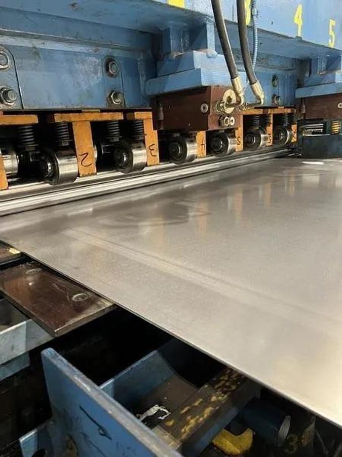 Used 60” x .135” x 80,000 Lbs Red Bud Multiblanking Line With Three 5HI Cassettes