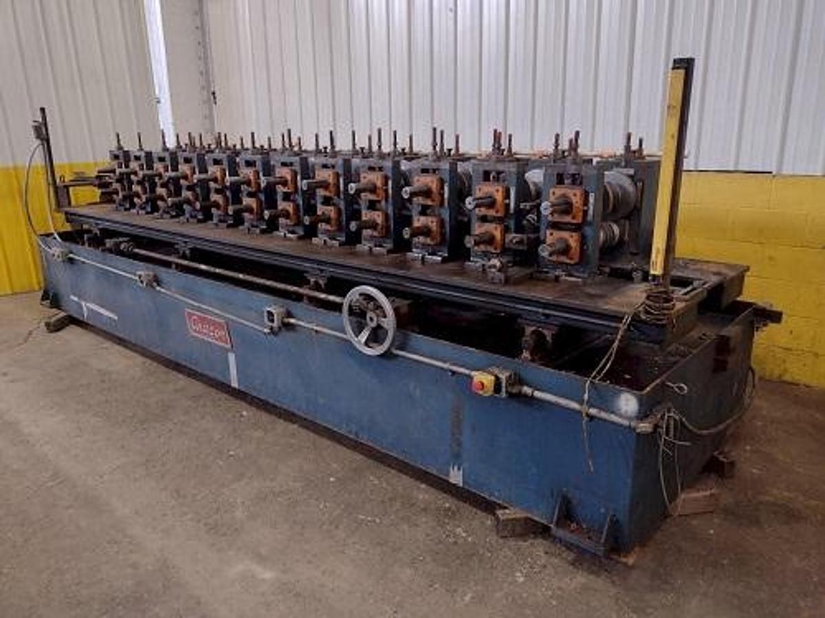 Used 12 Stand X 2.5” Ardcor/Roll Kraft Model F-10 Adjustable Width Stud Rollformer