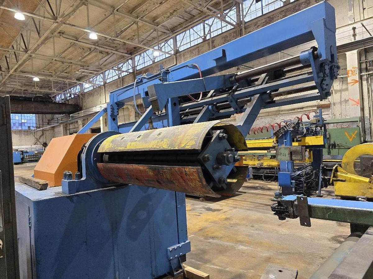 Used 56” x 30,000 Lbs. Rowe Uncoiler