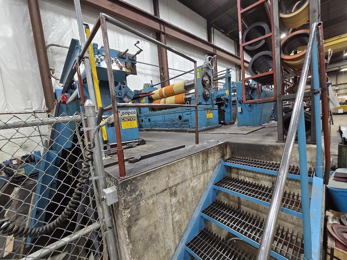 Used 72” X 50,000 Lb Loopco Slitting Line