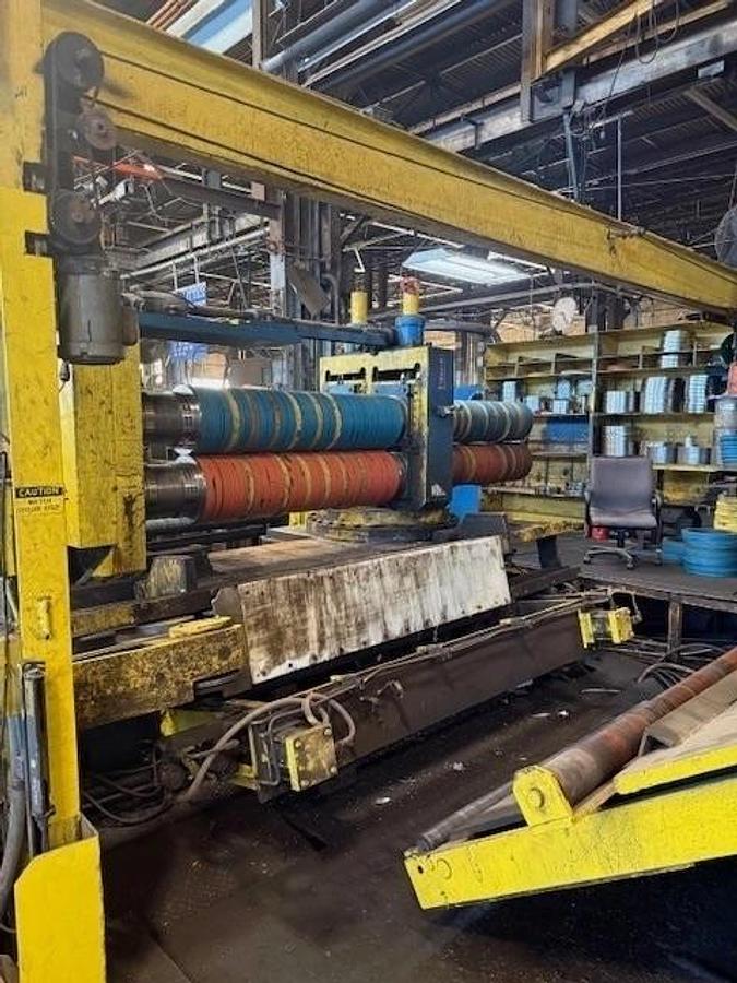 Used 72" x .187" x 50,000Lb Braner Loop Slitting Line