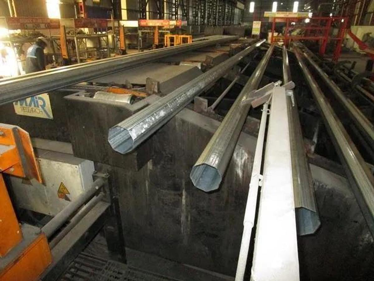 Used 100 mm x 100mm VAI / SEUTHE Direct Forming Tube Welding Line