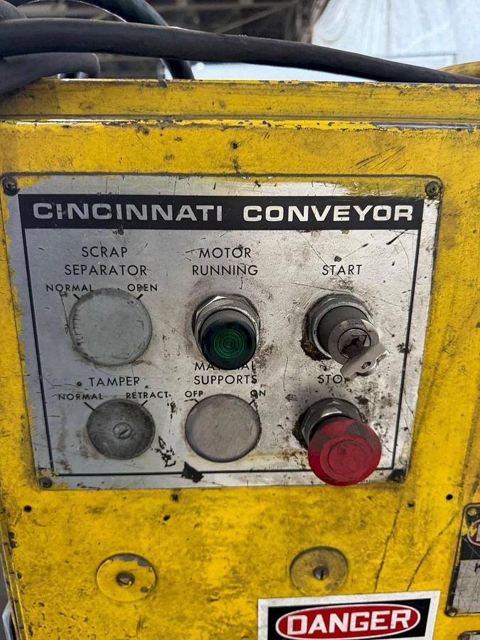 Used 120" CINCINNATI SHEET STACKER CONVEYOR
